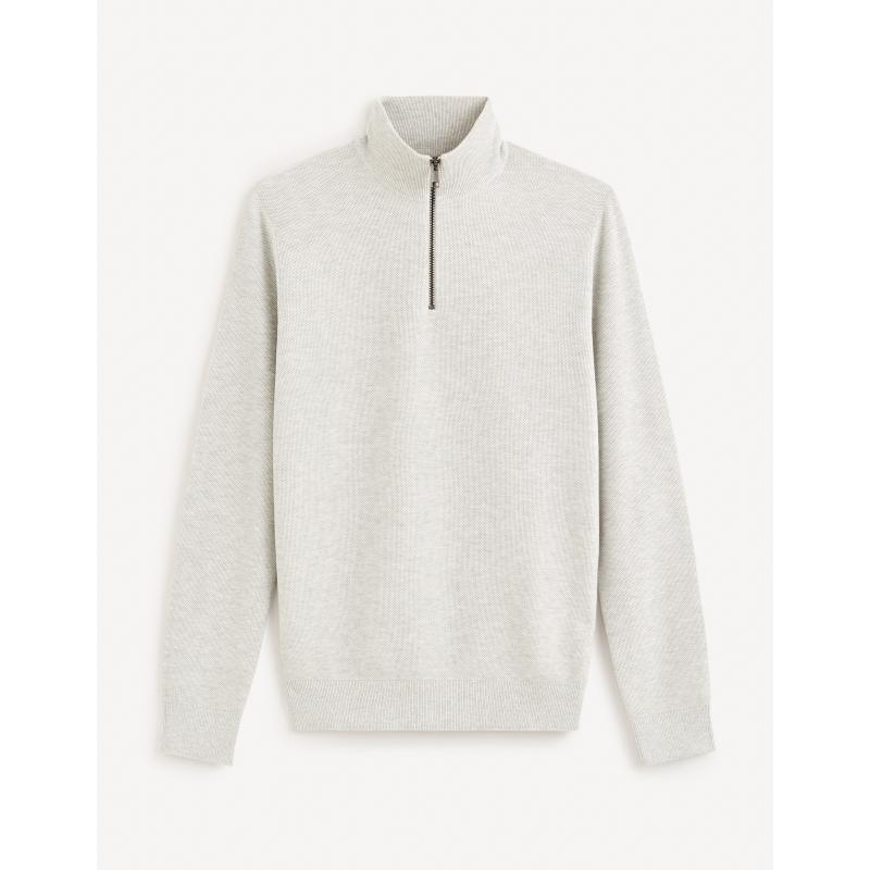 Celim pulóver cipzáras gallérral