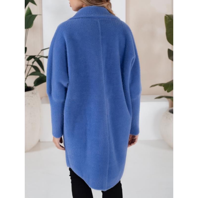 Dámský kabát z alpaky RITA II modrý
