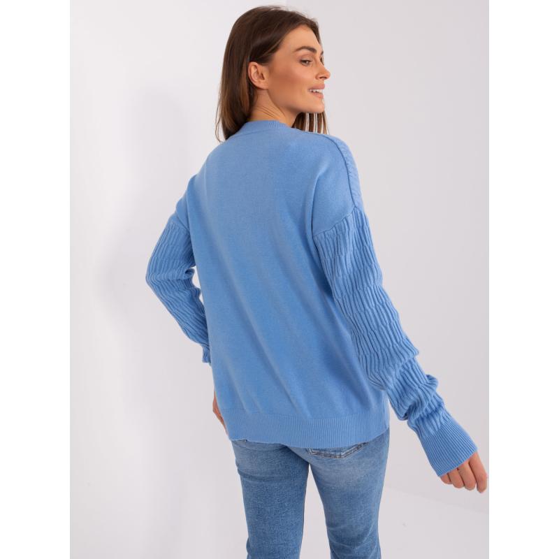 Dámský svetr se vzory ABERDEEN modrý