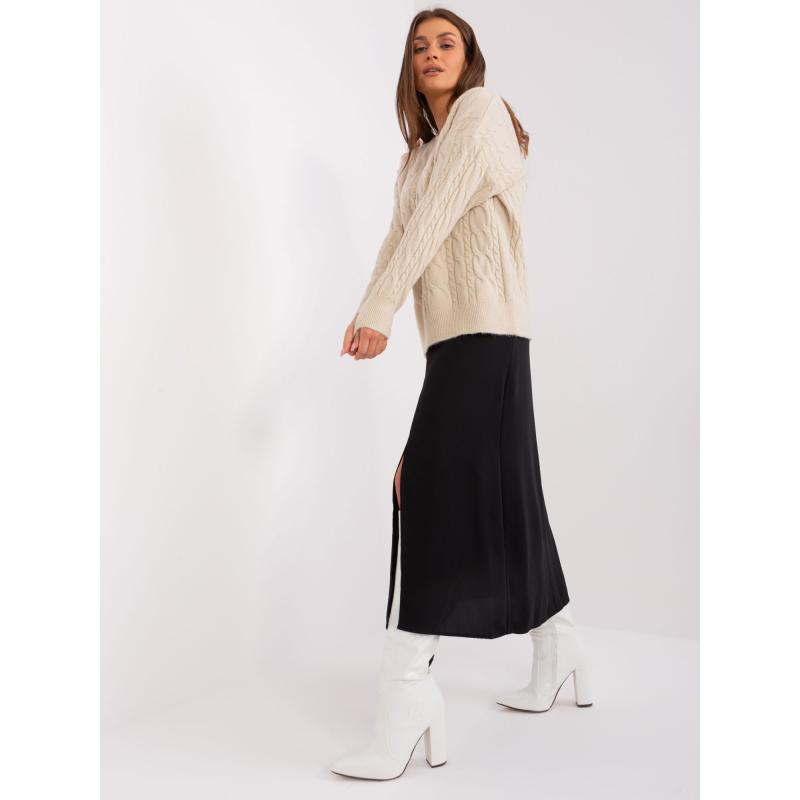 Női hosszú ujjú kardigán ABBEY bézs színű