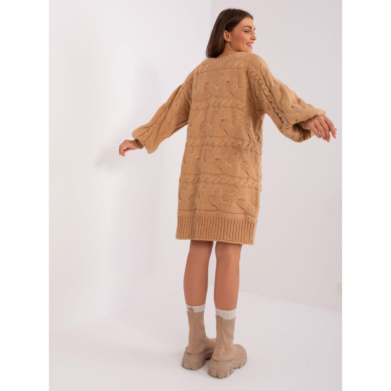 Női ruha sállal ABBEY barna