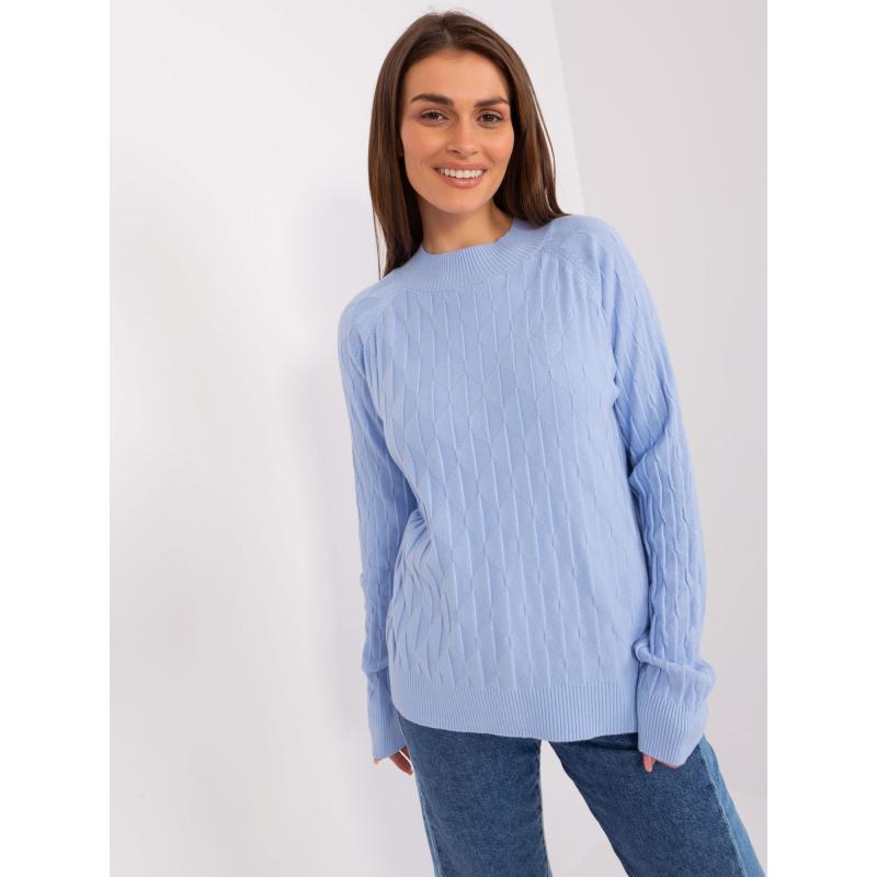 Dámský svetr s bavlnou RIMA světle modrý 