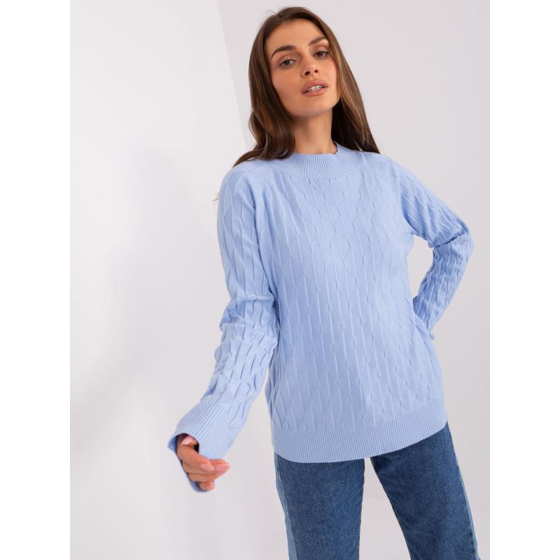 Dámský svetr s bavlnou RIMA světle modrý 