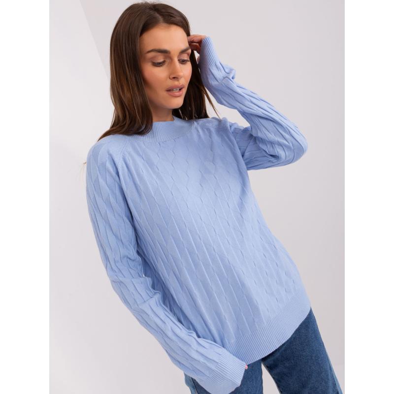 Dámský svetr s bavlnou RIMA světle modrý 