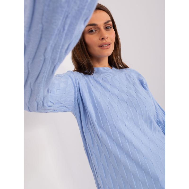 Dámský svetr s bavlnou RIMA světle modrý 