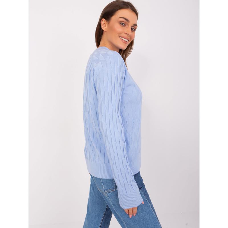 Dámský svetr s bavlnou RIMA světle modrý 