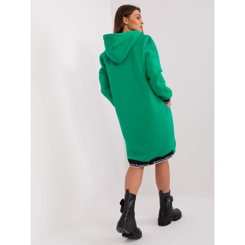Dámská mikina s kapucí TIKA zelená