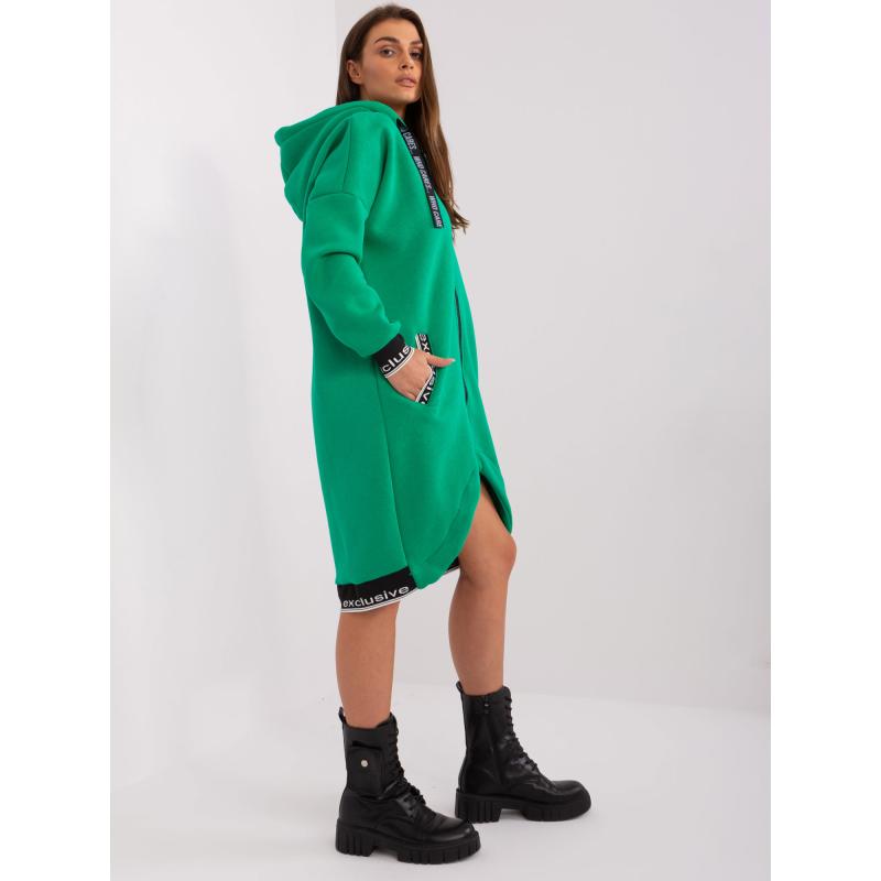 Dámská mikina s kapucí TIKA zelená