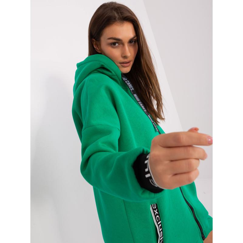 Dámská mikina s kapucí TIKA zelená