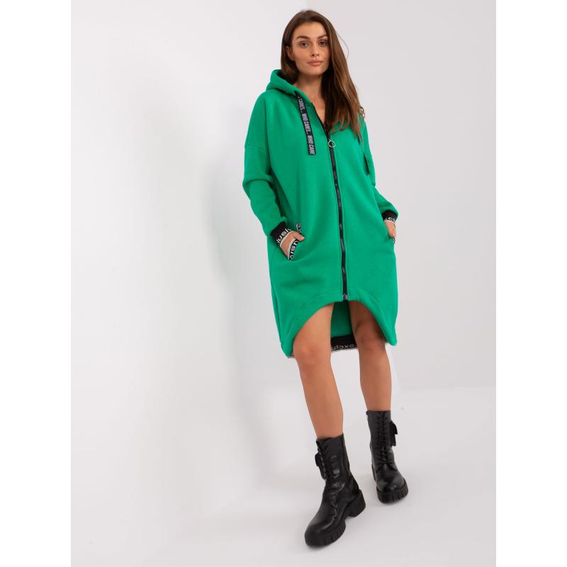 Dámská mikina s kapucí TIKA zelená