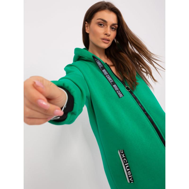Dámská mikina s kapucí TIKA zelená