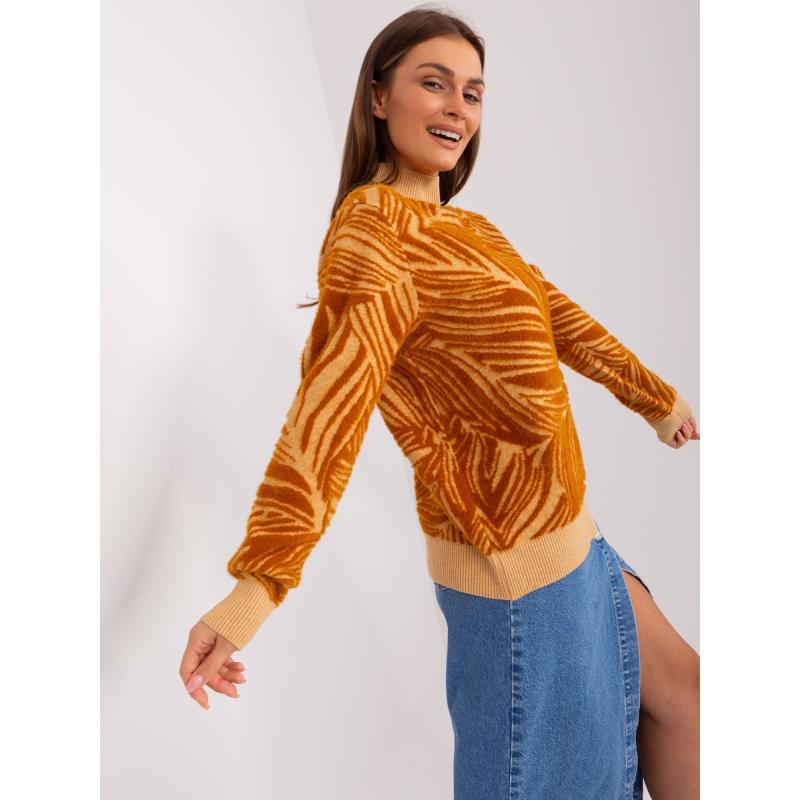 Női mintás garbó ADMI barna