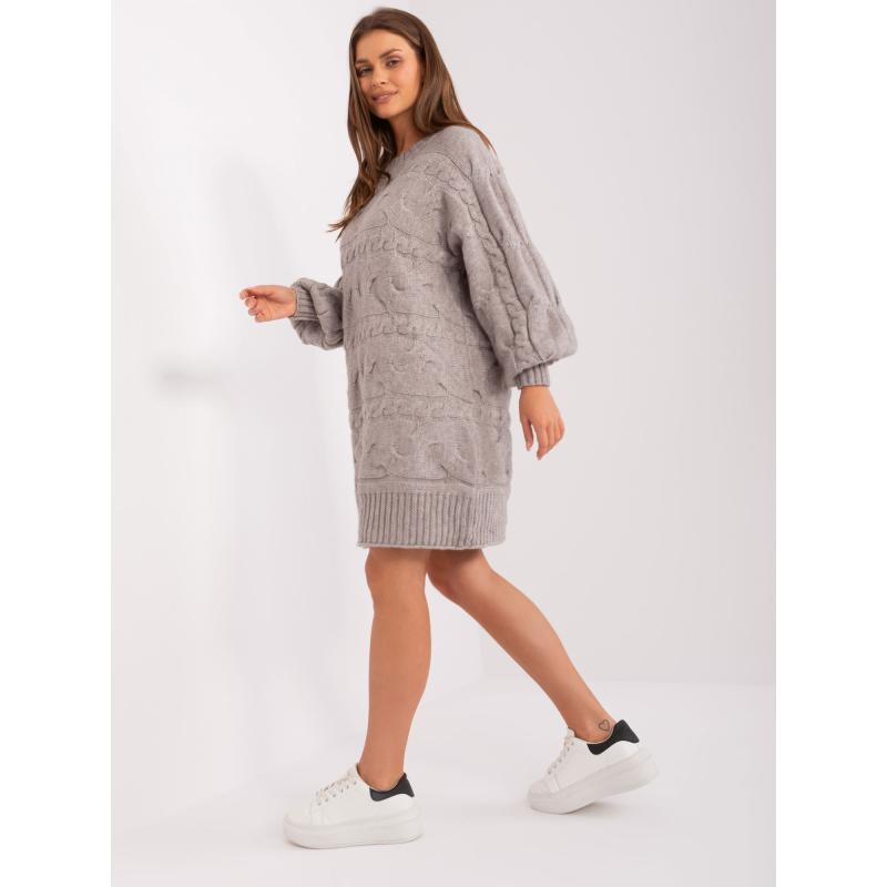 Női térdig érő ruha AILI szürke