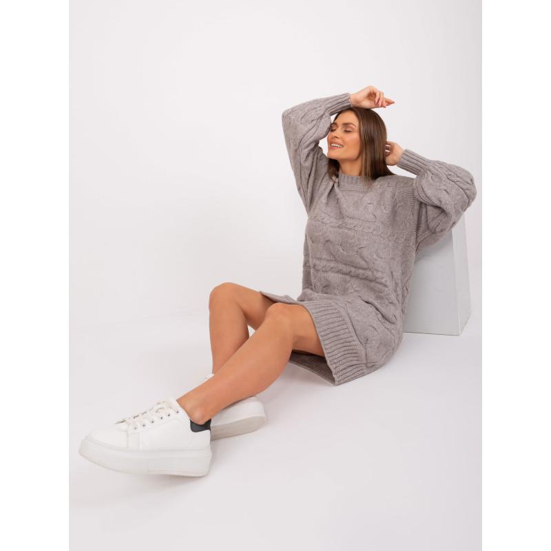 Női térdig érő ruha AILI szürke