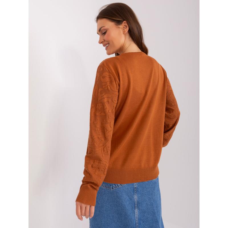 Dámský svetr s dlouhým rukávem AIRIS světle hnědý