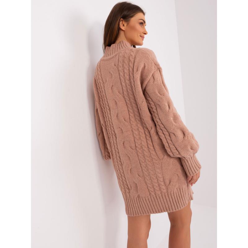 Dámské šaty s rolákem AKANTA růžové