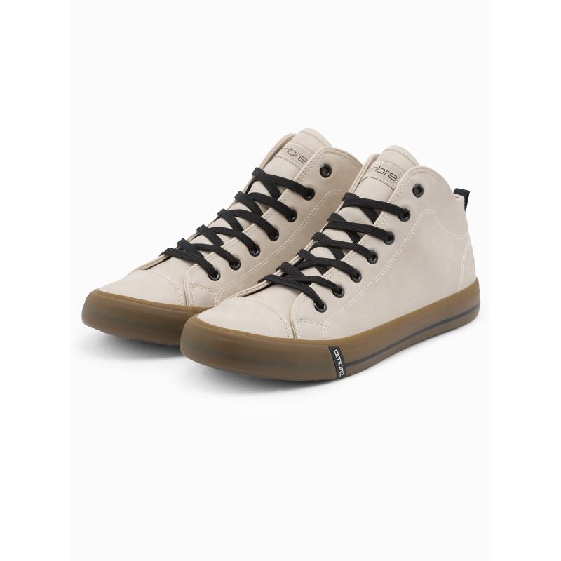 Pánske členkové tenisky V6 OM-FOTH-0121 krémové