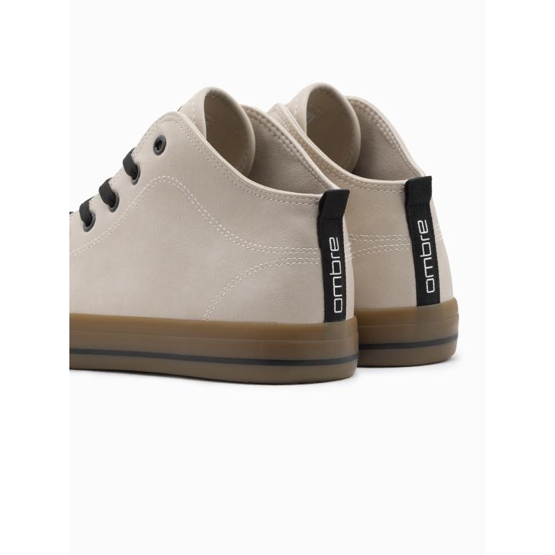 Pánske členkové tenisky V6 OM-FOTH-0121 krémové