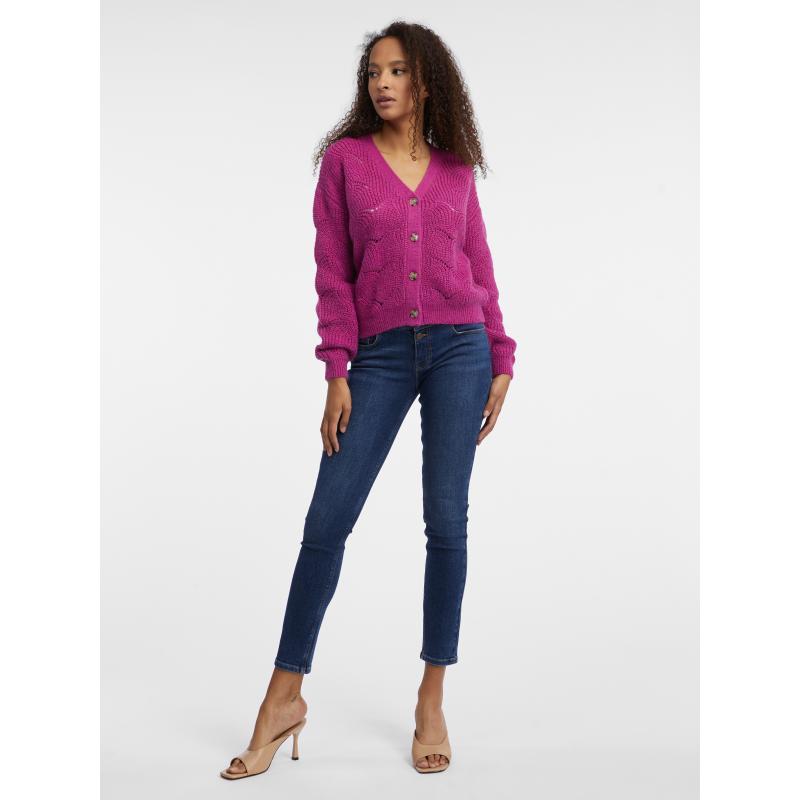 Tmavoružový dámsky sveter