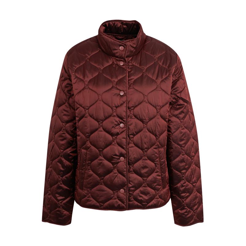 Hnědá dámská prošívaná lehká bunda