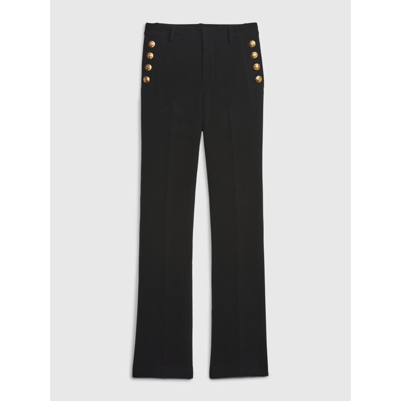 Roztiahnuté nohavice s vysokým pásom