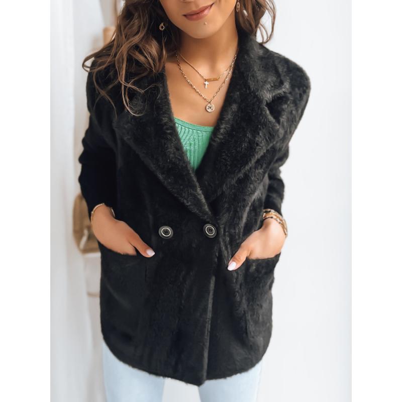 Női kabát CREME fekete