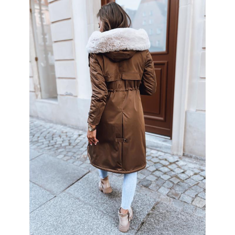 Női téli parka kabát HARPERSOFT kávé