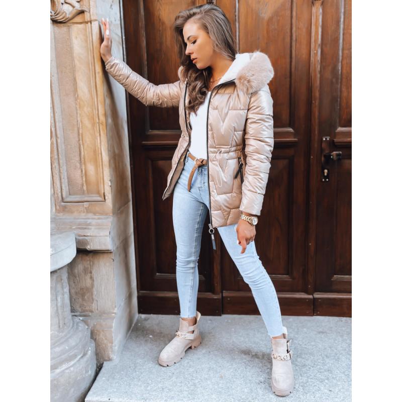 Dámska zimná bunda ABIGAIL WARM zlatá