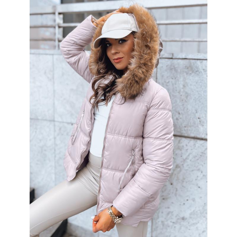 Dámska prešívaná zimná bunda AMBER DAWN béžová