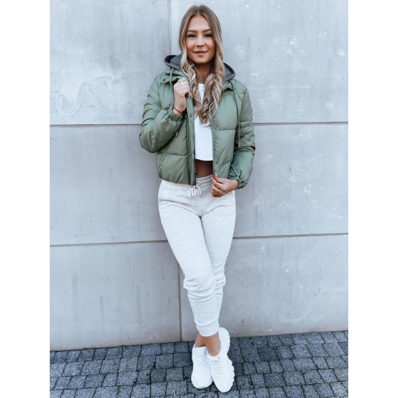 Dámská prošívaná bunda KHALEESI zelená