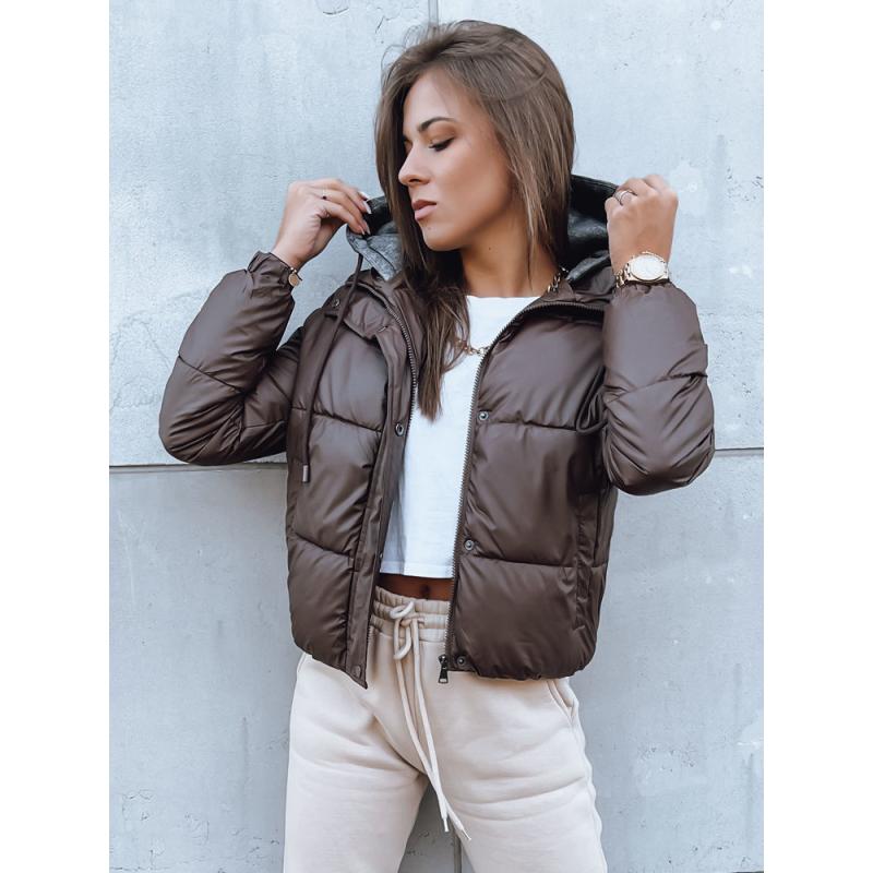 Dámská prošívaná bunda KHALEESI kávová