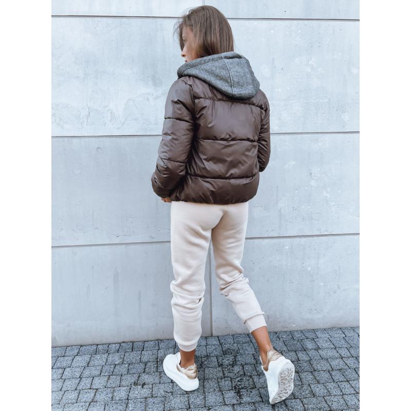 Dámská prošívaná bunda KHALEESI kávová