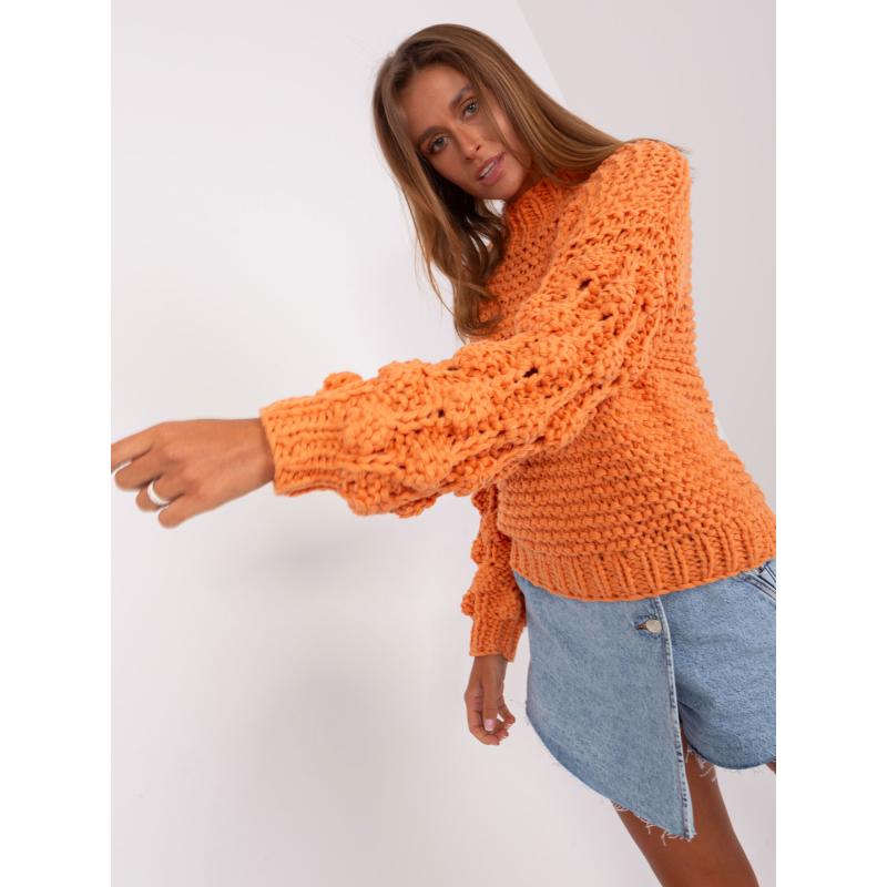 Női oversize pulóver HILARY narancssárga