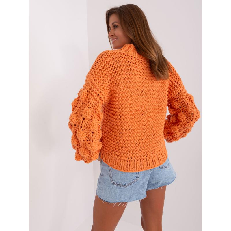 Női oversize pulóver HILARY narancssárga