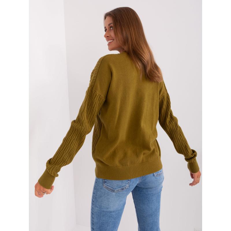 Dámský svetr s viskózou FREDDA olivový