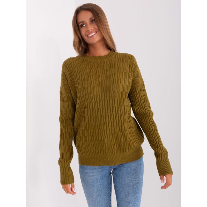Dámský svetr s viskózou FREDDA olivový
