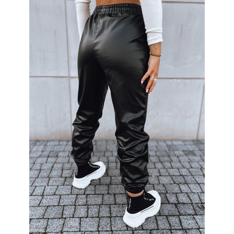 Dámské koženkové kalhoty MAGIR černé