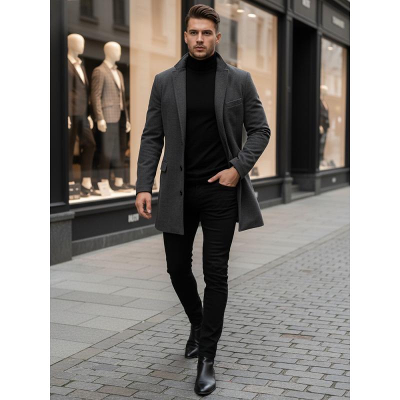 Pánsky kabát LORES sivý