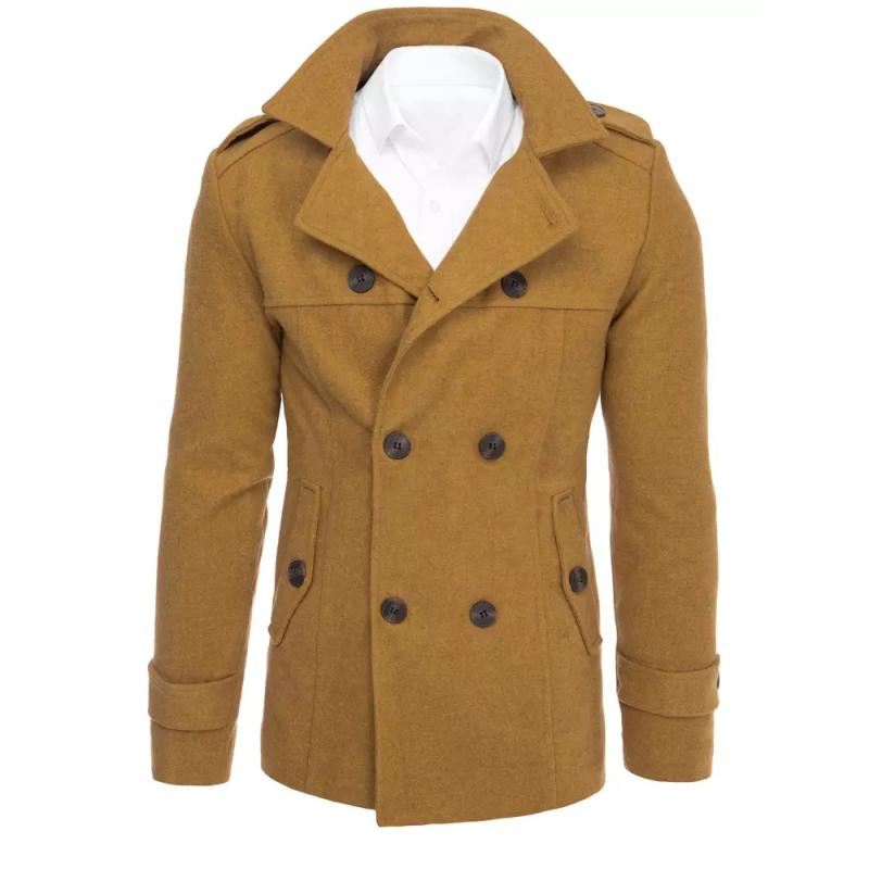 Pánsky dvojradový kabát WINAS hnedý