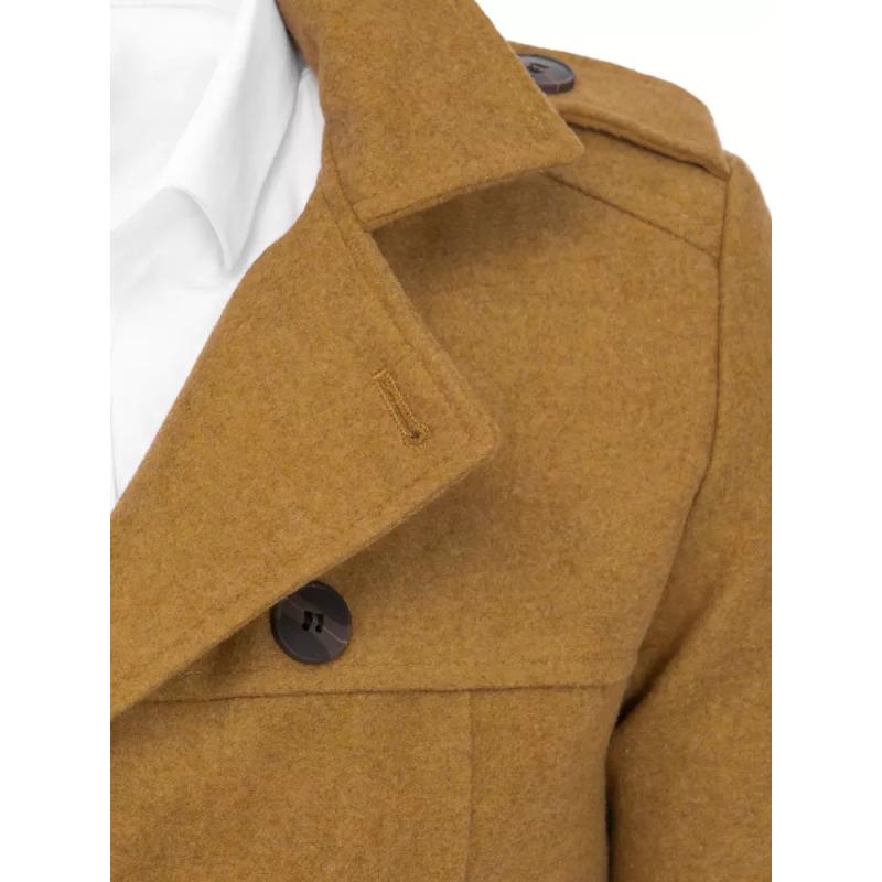 Pánský dvouřadový kabát WINAS hnědý