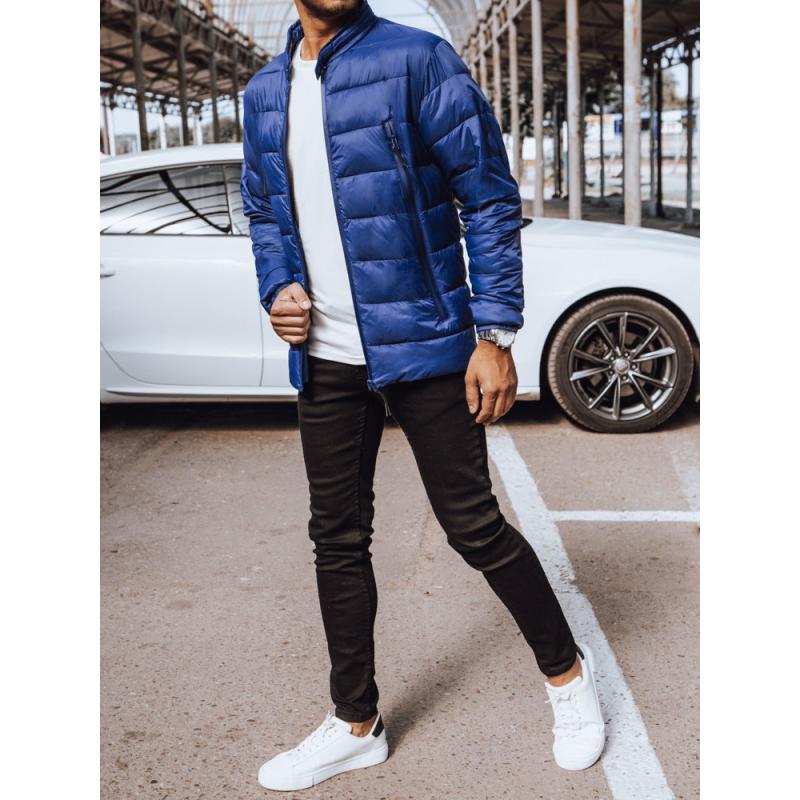 Férfi átmeneti steppelt kabát OTA sötétkék