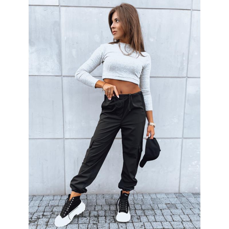 Dámske padákové nohavice Couture QUEEN čierne