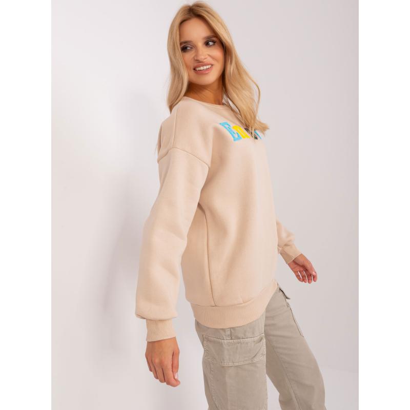 Dámská mikina bez kapuce MENA béžová 