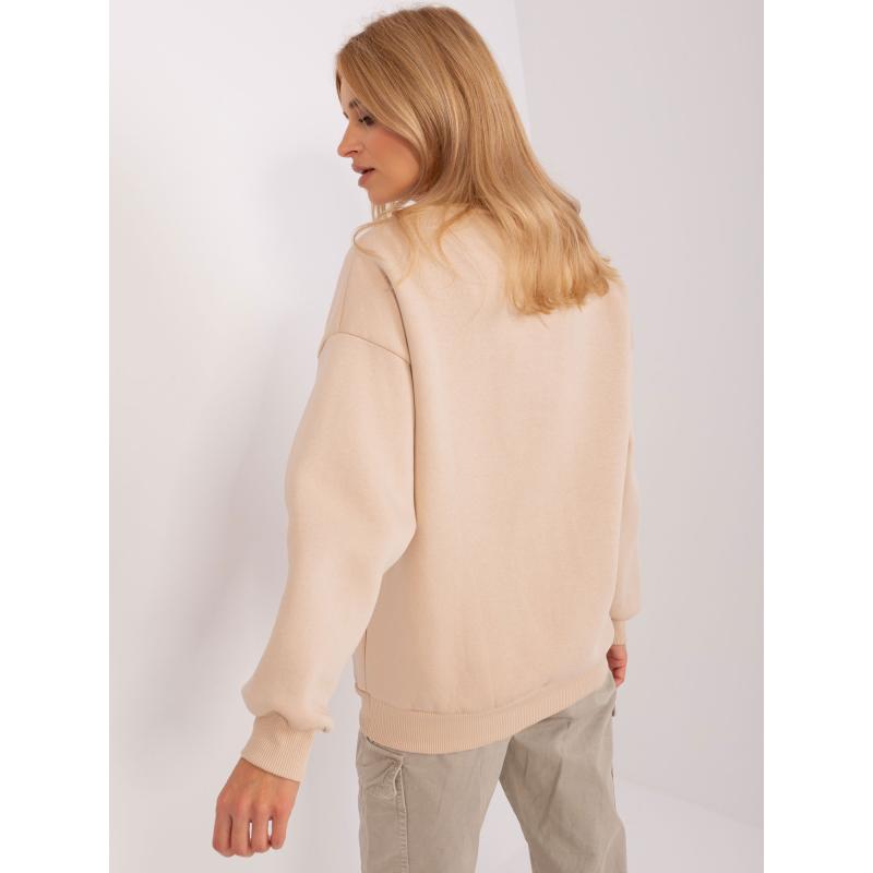 Dámská mikina bez kapuce MENA béžová 