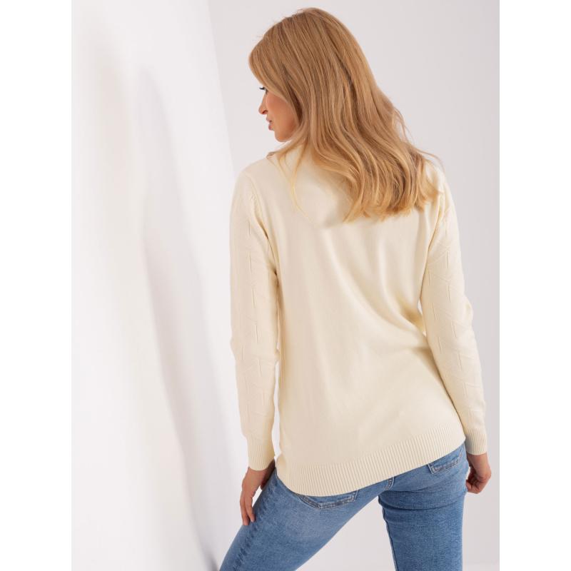Dámský svetr se vzory PABLO světle béžový