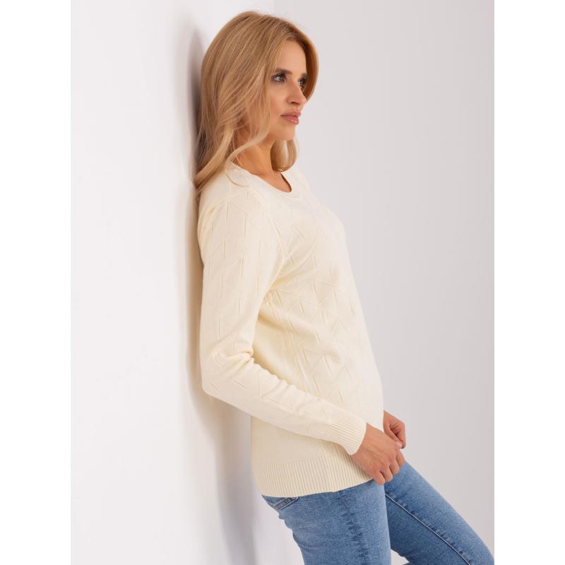 Dámský svetr se vzory PABLO světle béžový
