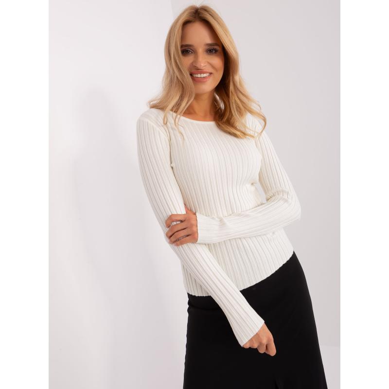 Dámský svetr s kulatým výstřihem TITUS ecru 