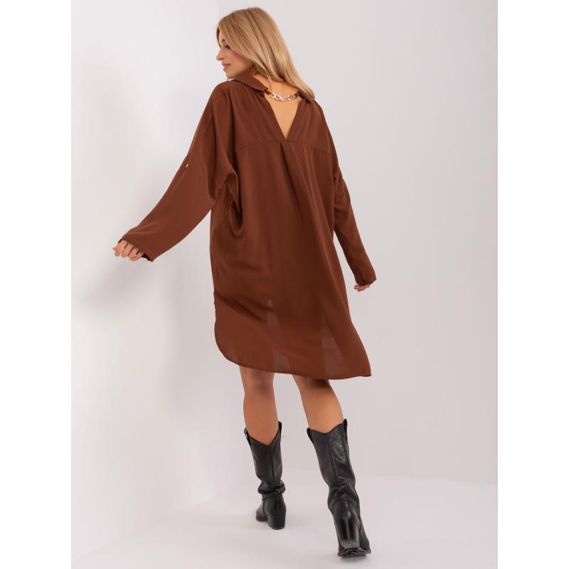 Női ruha ELARIA barna