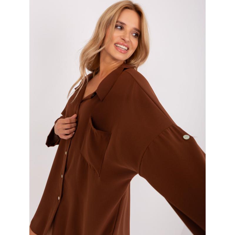 Női ruha ELARIA barna