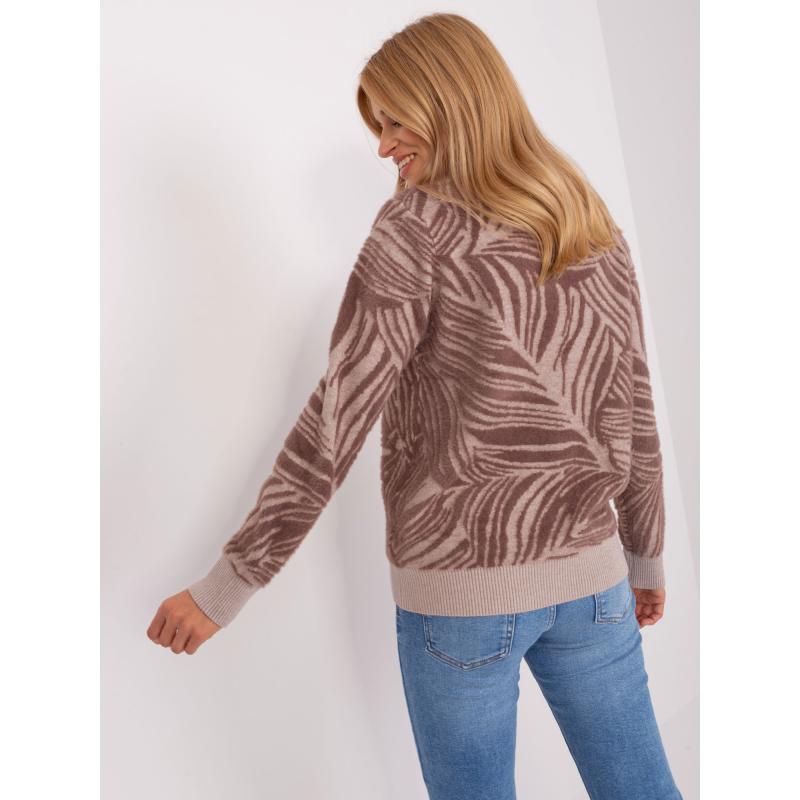 Női garbó JAVION barna, mintás garbó